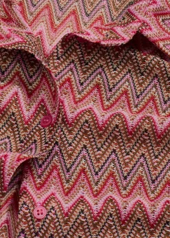 Long chemisier aspect crochet