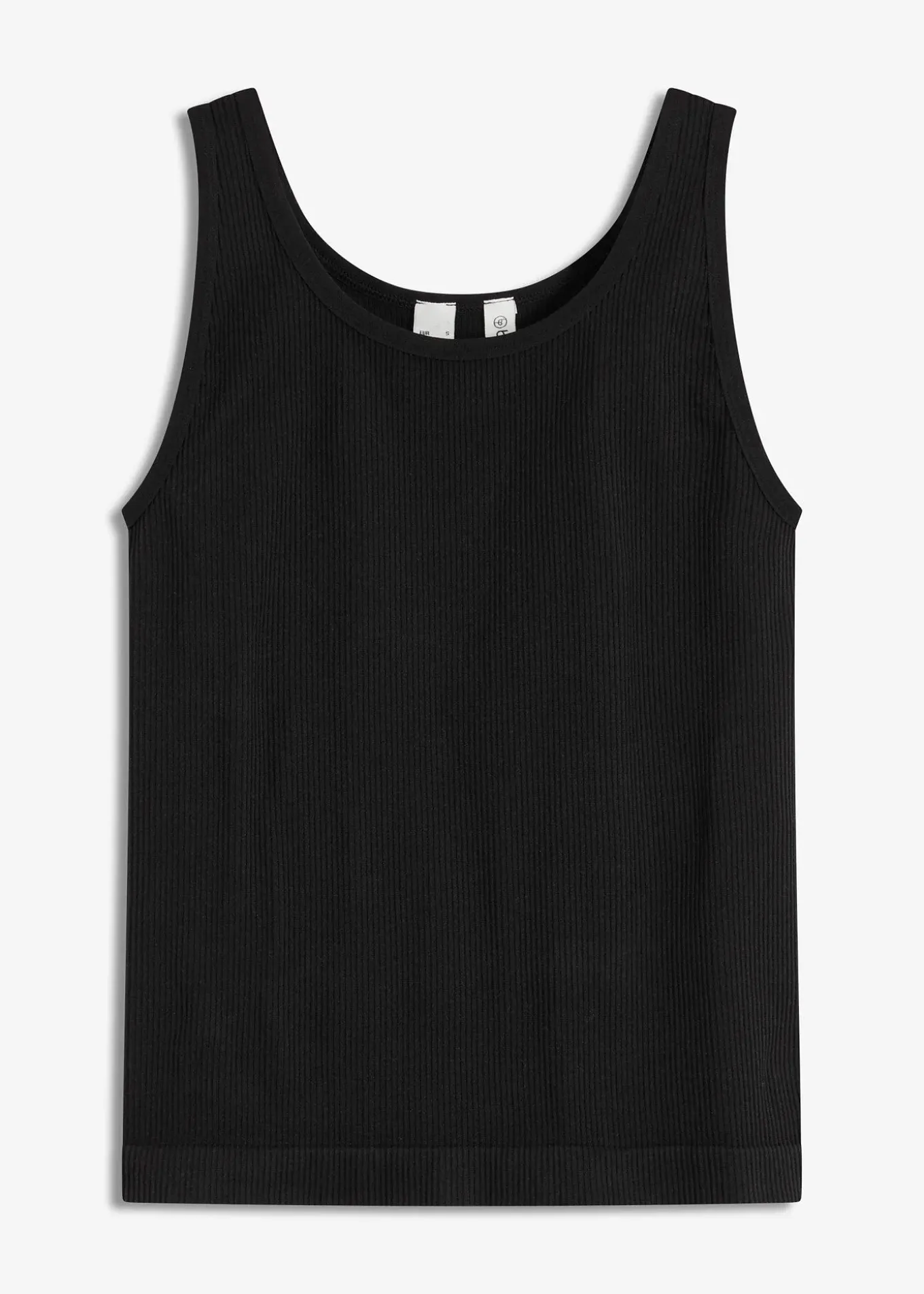 Long débardeur côtelé sans coutures