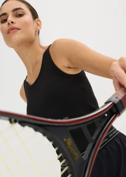 Long débardeur côtelé sans coutures