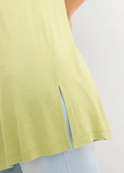 Long débardeur en viscose et lin