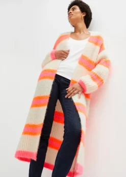 Long gilet en maille oversize