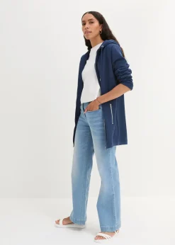 Long sweat zippé avec poches zippées