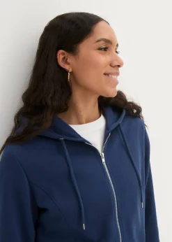 Long sweat zippé avec poches zippées