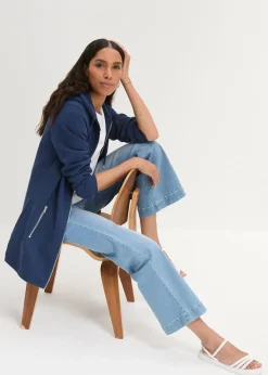 Long sweat zippé avec poches zippées