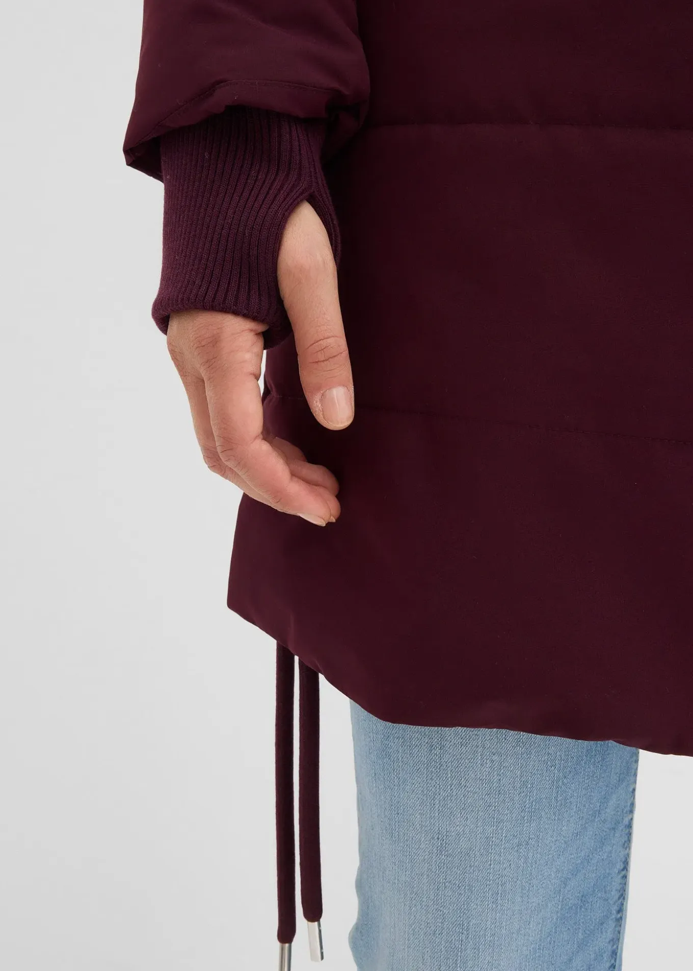 Longue doudoune déperlante