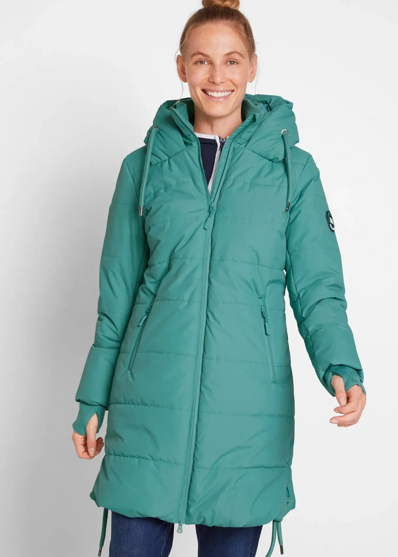 Longue doudoune déperlante