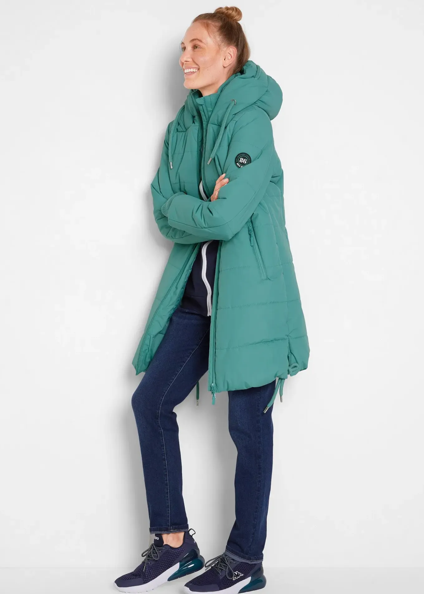 Longue doudoune déperlante