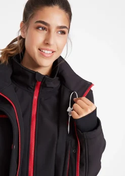 Longue parka en softshell extensible et déperlant