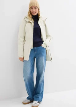 Longue parka en softshell extensible et déperlant