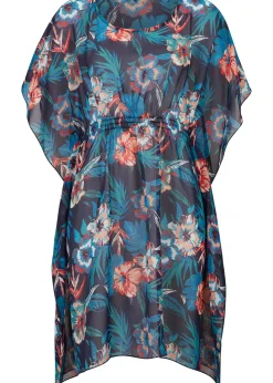 Longue tunique de plage en mousseline légère