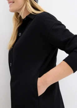 Longue veste molletonnée à poches