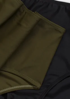 Lot de 2 bas de maillot taille haute