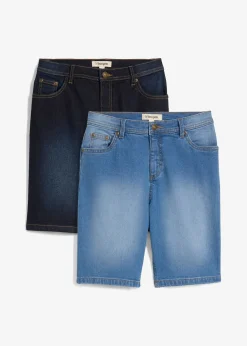Lot de 2 bermudas en jean stretch, Regular Fit
