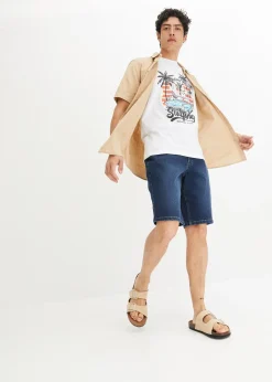 Lot de 2 bermudas en jean extensible, regular