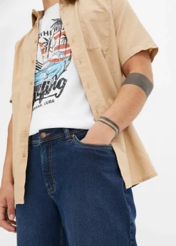 Lot de 2 bermudas en jean extensible, regular