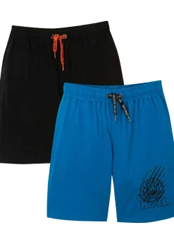 Lot de 2 bermudas en jersey coton