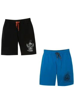 Lot de 2 bermudas en jersey coton