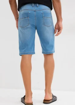 Lot de 2 bermudas en molleton effet jean, slim