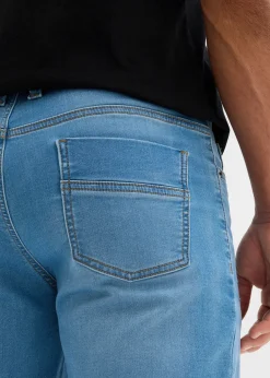 Lot de 2 bermudas en molleton effet jean, slim