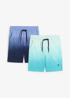 Lot de 2 bermudas en molleton 100% coton