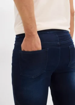 Lot de 2 bermudas en sweat effet jean, Regular