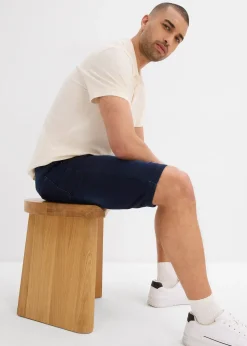 Lot de 2 bermudas en sweat effet jean, Regular