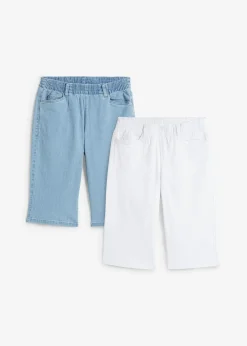 Lot de 2 bermudas extensibles