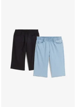 Lot de 2 bermudas extensibles