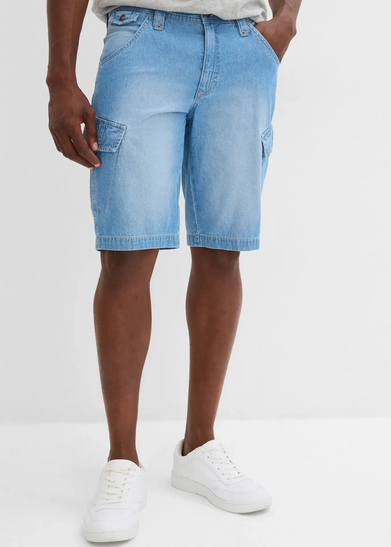 Lot de 2 bermudas loose en denim léger 100% coton