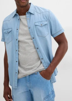 Lot de 2 bermudas loose en denim léger 100% coton