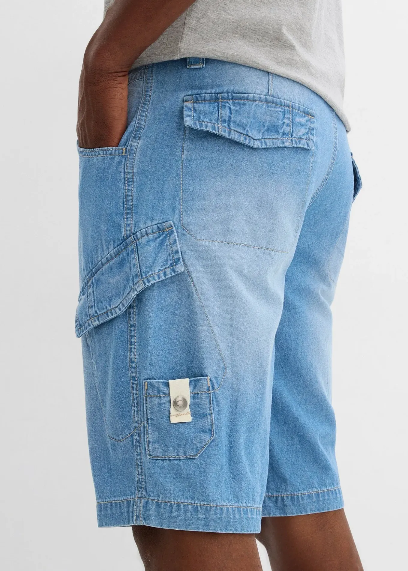 Lot de 2 bermudas loose en denim léger 100% coton