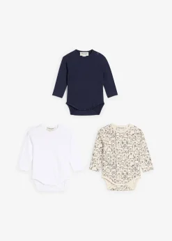 Lot de 3 bodies bébé en coton