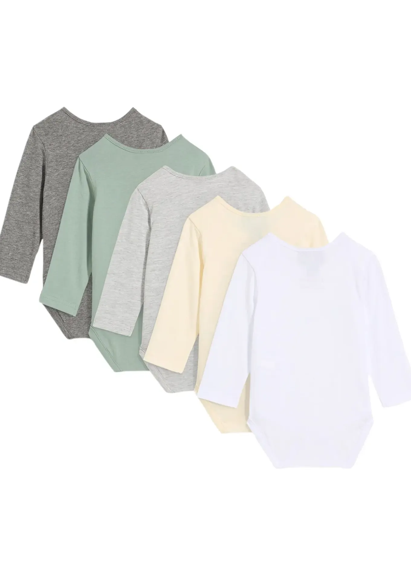 Lot de 5 bodies bébé manches longues