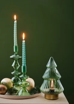 Lot de 6 bougies torsadées Boltze