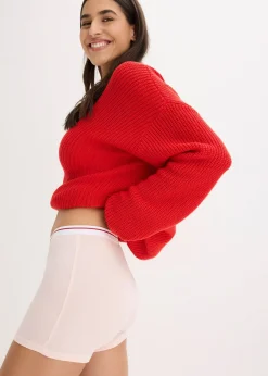 Lot de 4 boxers coton mi-longs pour femme