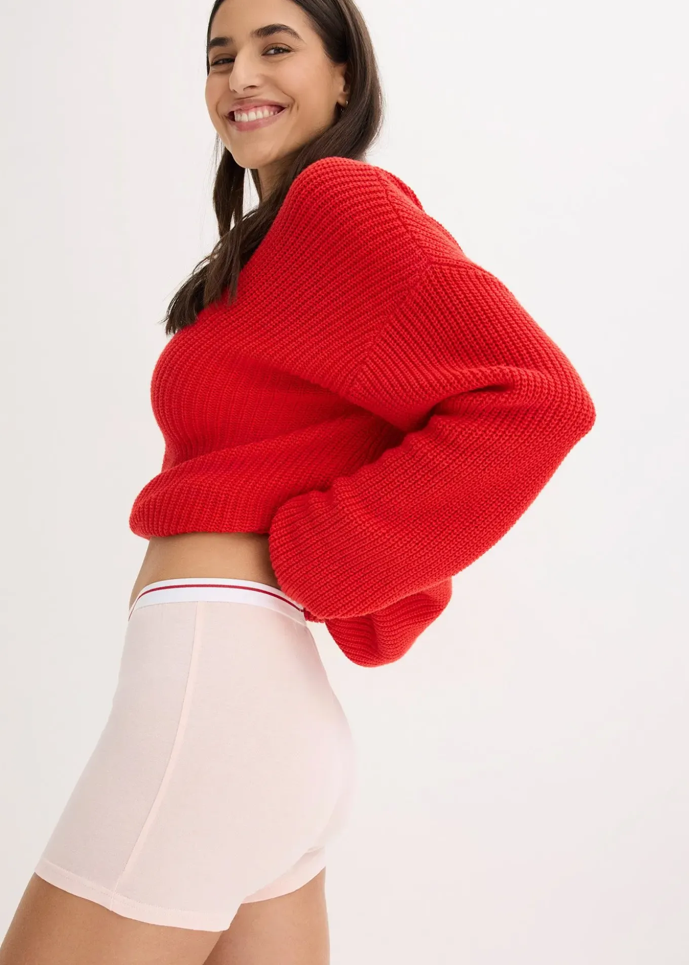 Lot de 4 boxers coton mi-longs pour femme