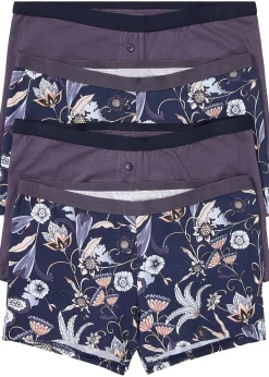 Lot de 4 boxers femme avec coton