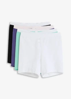 Lot de 4 boxers femme coton mi-longs