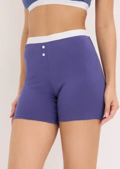 Lot de 4 boxers femme coton mi-longs