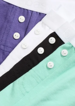 Lot de 4 boxers femme coton mi-longs