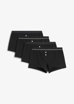 Lot de 4 boxers femme coton