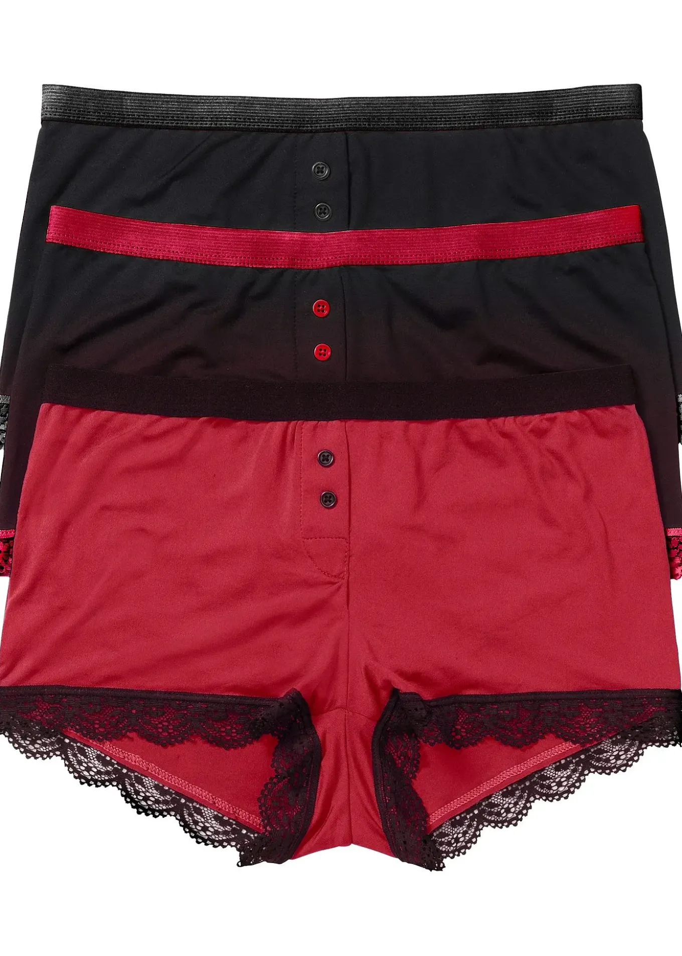Lot de 3 boxers femme microfibre