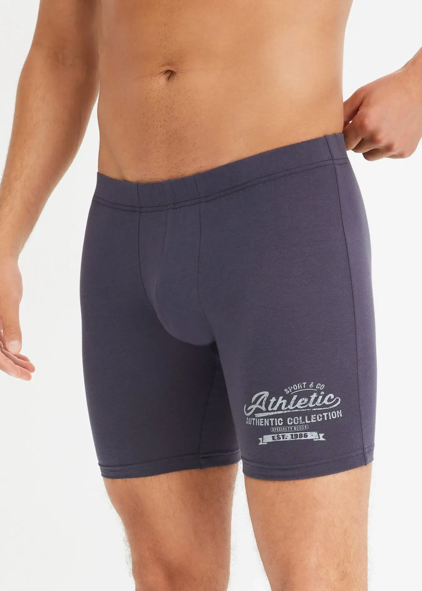 Lot de 2 boxers longs avec coton