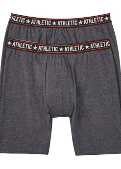 Lot de 2 boxers longs coton