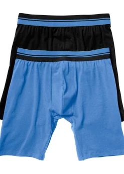 Lot de 2 boxers longs coton