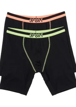 Lot de 2 boxers longs coton
