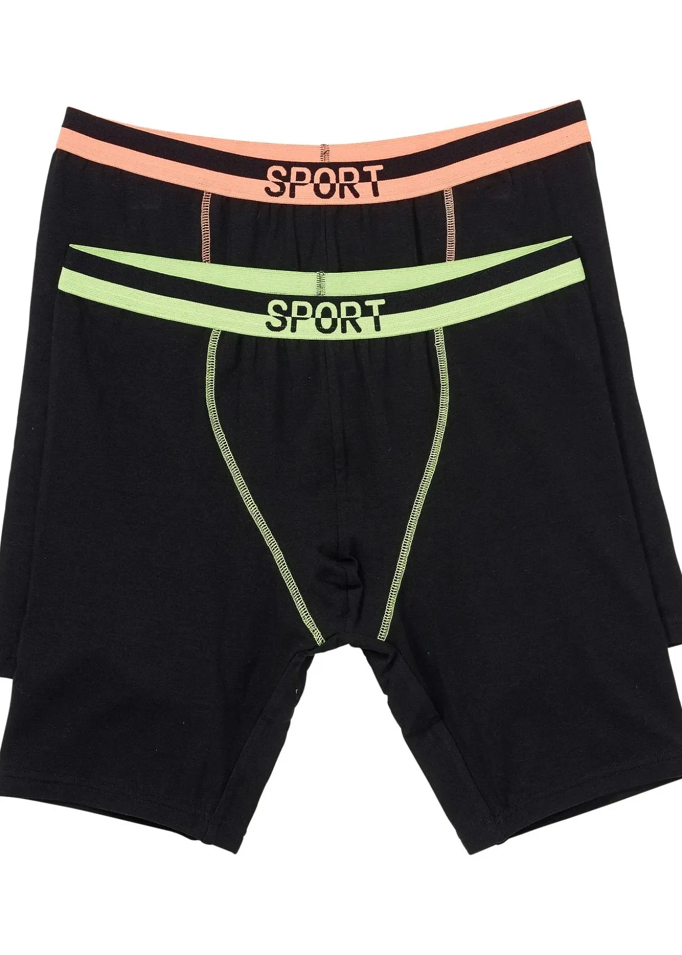 Lot de 2 boxers longs coton