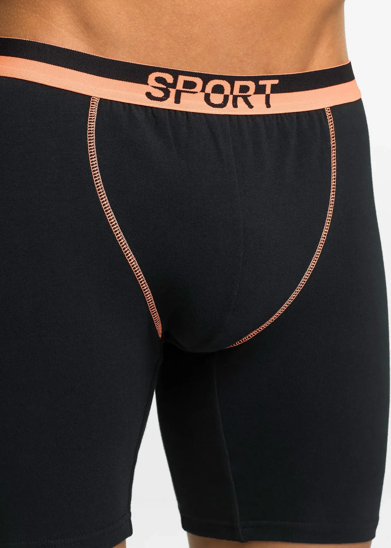 Lot de 2 boxers longs coton