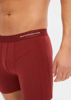 Lot de 3 boxers mi-long coton