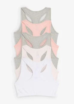 Lot de 5 brassières avec coton doux